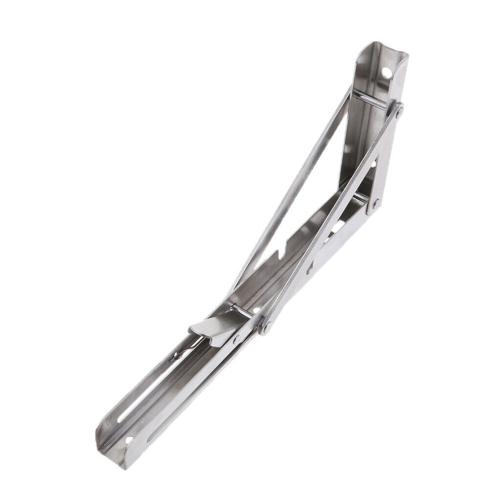 2pcs 304 Stainless Steel Folding Boat Bench Shelf Table Bracket 8 Inch 10 Inch