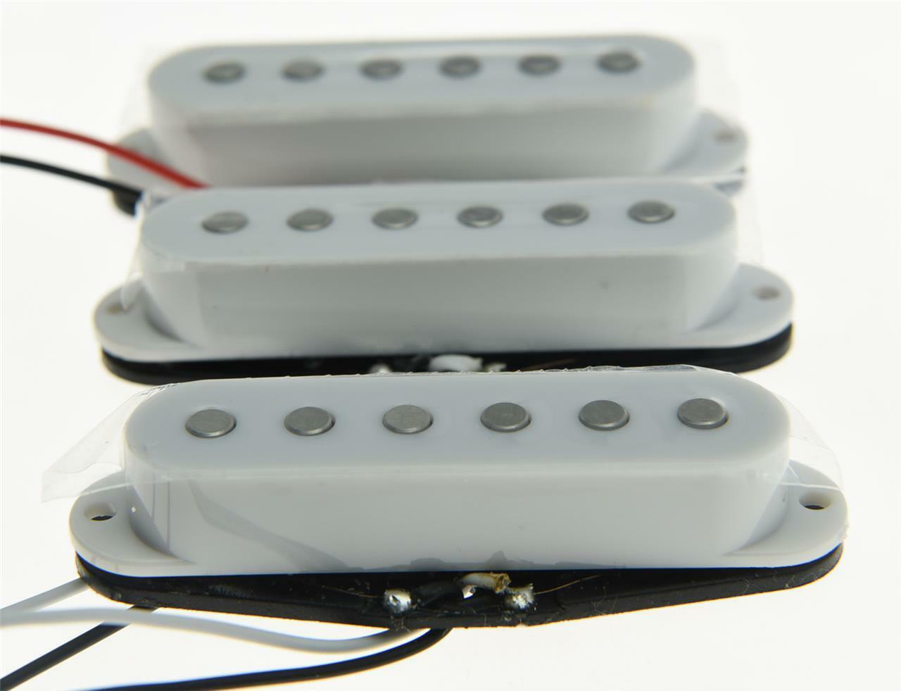 3x N/M/B White Alnico 5 Single Coil Pickups High Output Sound Strat SSS Pickup