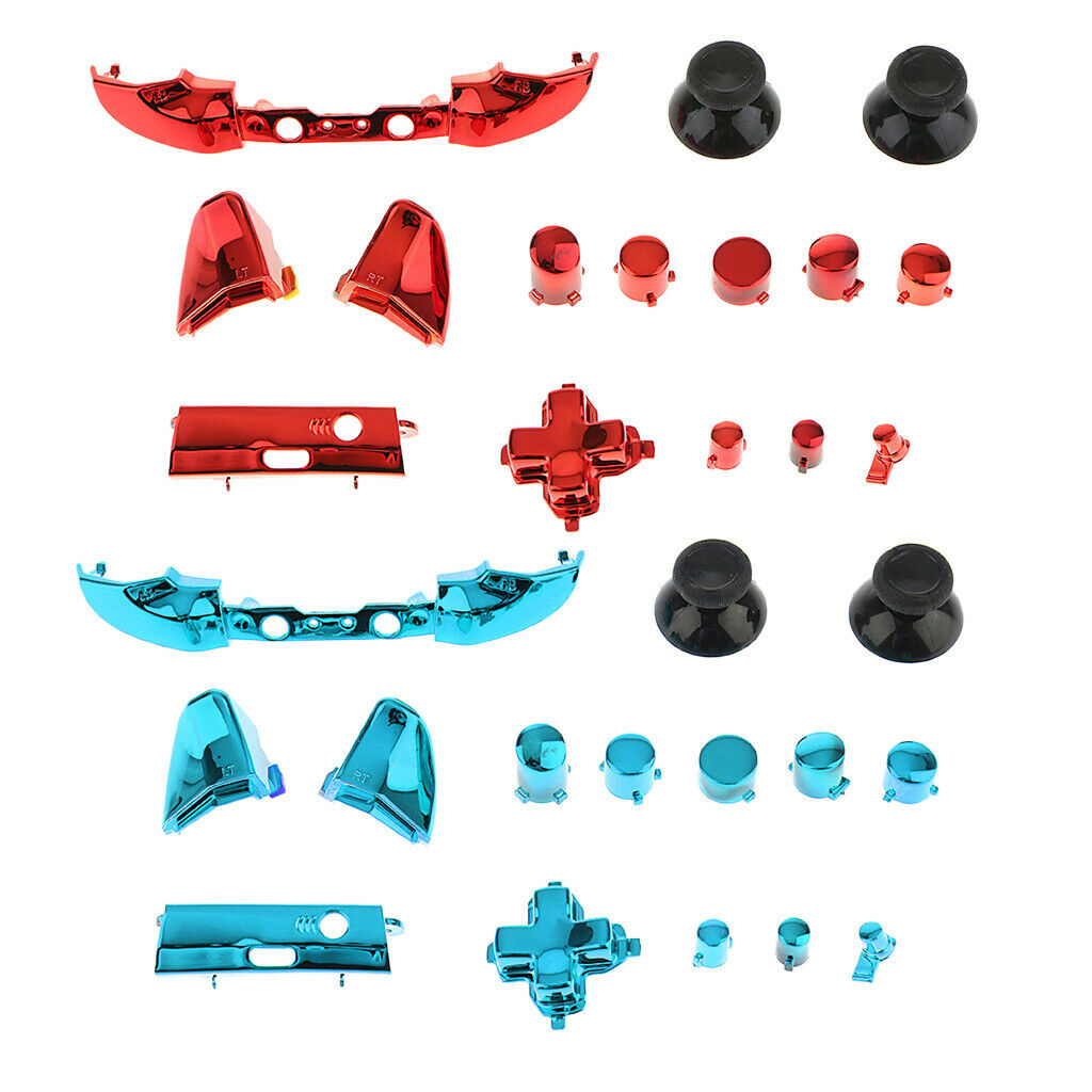 2Set Full Button Kit Bumper ABXY D-pad For Microsoft   One S Controllers