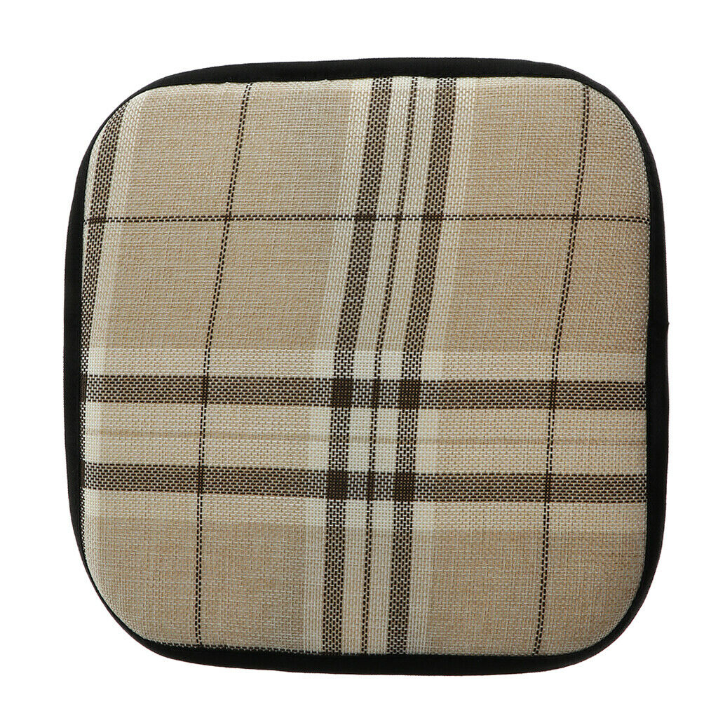 2 Pcs Kitchen Dining Chair Pads with Ties Seat Cushion for Living Room 30cm