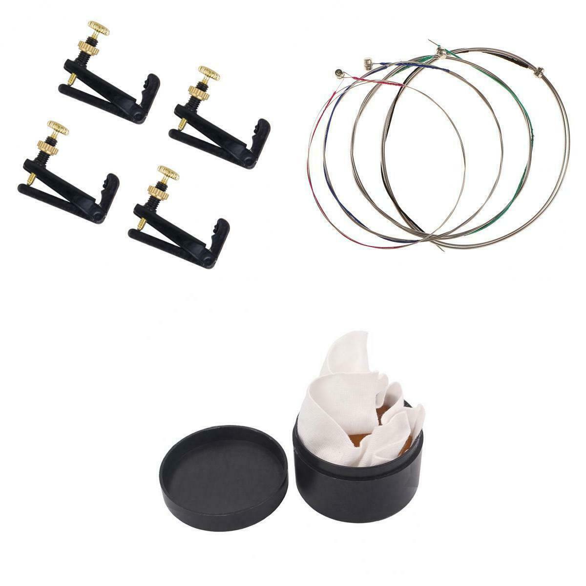 Violin Parts 4/4 Violin Tuners + Strings + Rosin for Violinist
