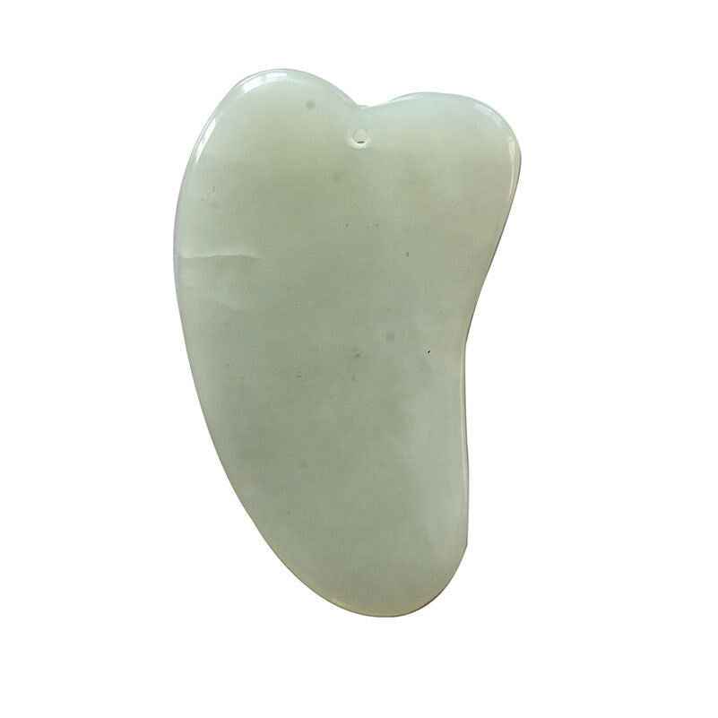 Popular Chinese Natural Jade Scraping Plate Gua Sha Face Body Massager Sto.l8