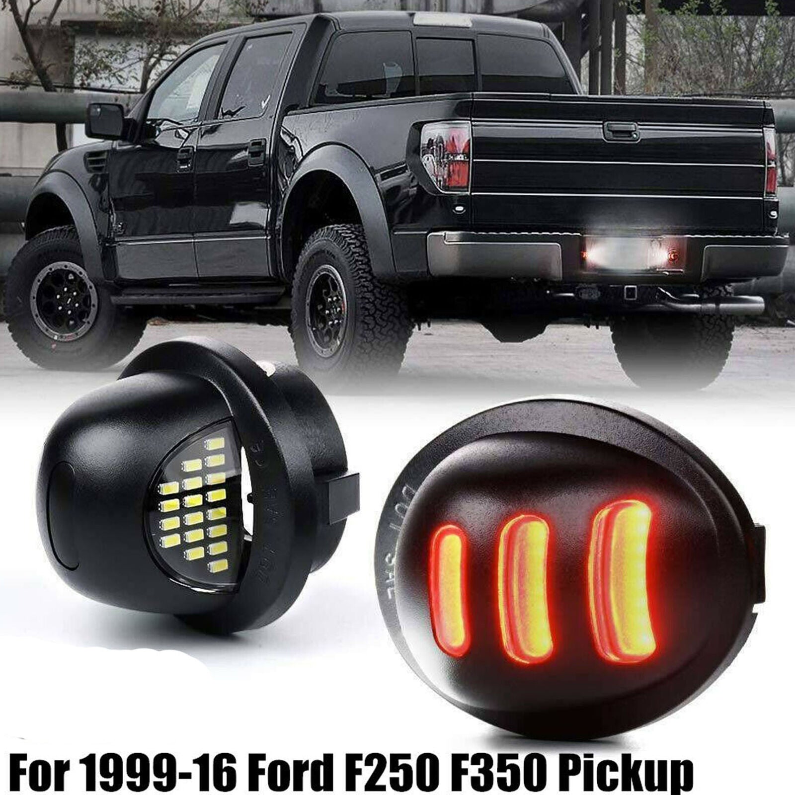 RED SMD Tube LED License Plate Tag Light Lamp for 1999-2016 Ford F150 F250 F350