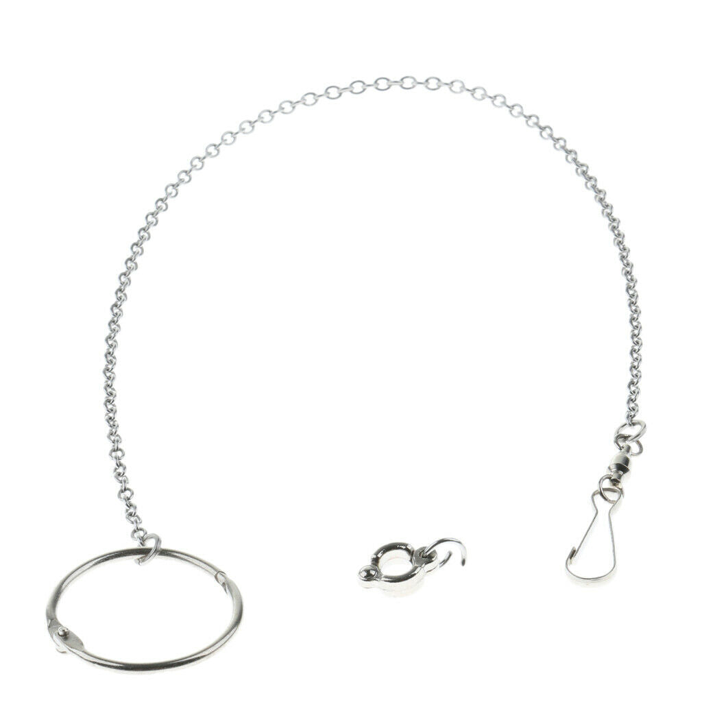 3x Stainless Steel Parrot Eight Bird Anklet Foot Chain