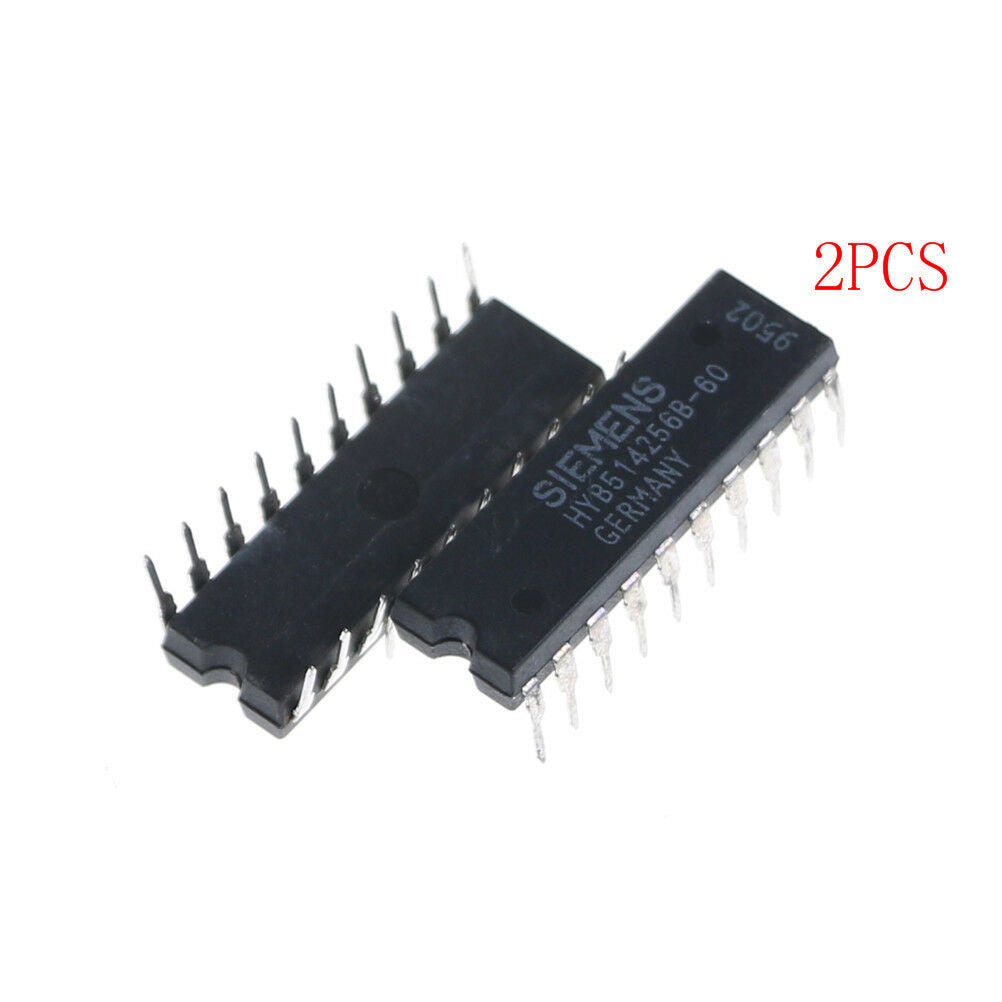 2 Pcs HYB514256B-60  256 K x 4-Bit Dynamic RAM,DIP .l8