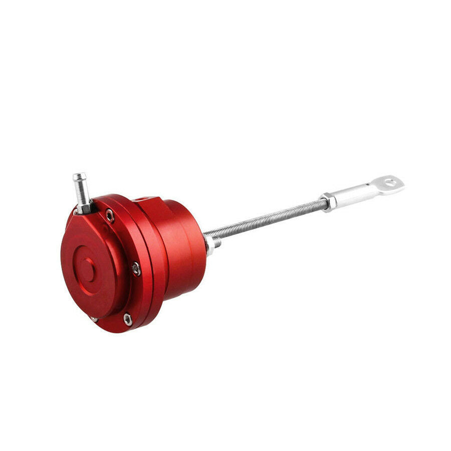 Universal Aluminum Alloy Red Turbo Adjustable Wastegate Actuator & Rod w/ Spring
