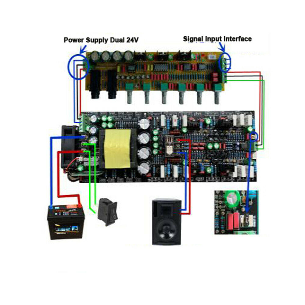12V Power High Power Amplifier Board Car Subwoofer Power Amplifier Board