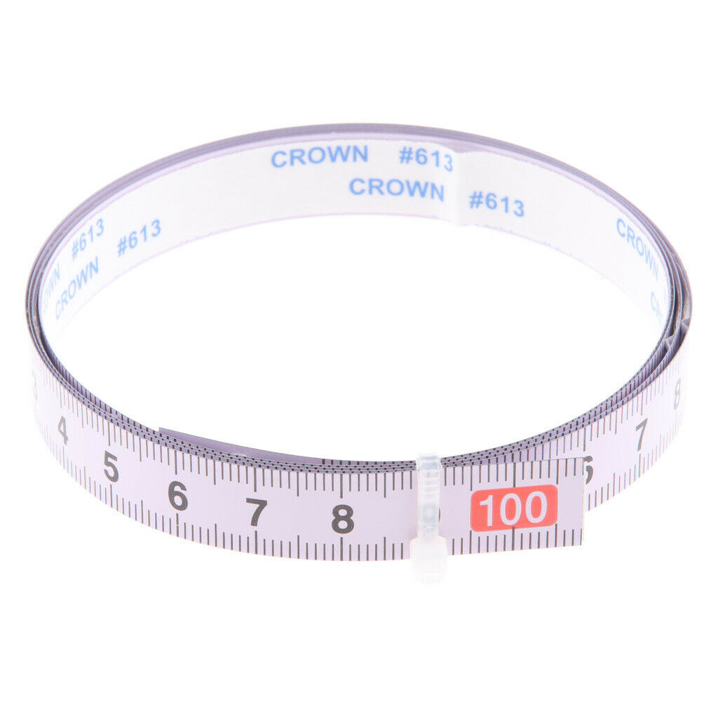 Set of 3 Miter Saw Track Tape Self Adhesive Ruler 1M-0-1M, 0-100CM, 2M-0-2M