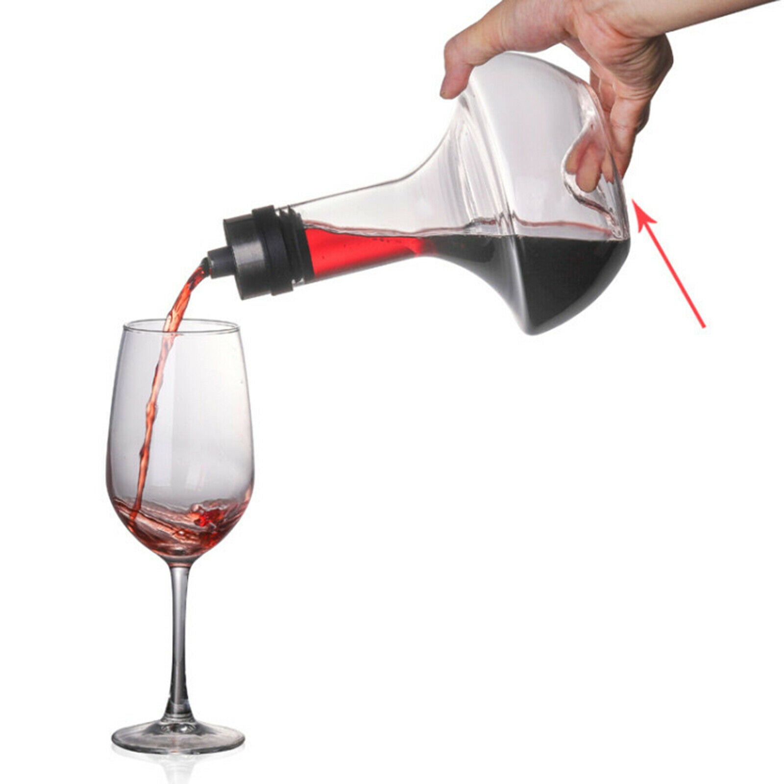 Red Wine Decanter 1500ml Capacity Provides  Aerating with Stopper