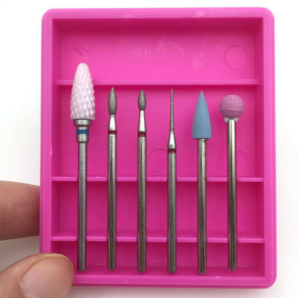 6pcs Electric Nail Drill Bit Set Grinding Head for Acrylic UV Gel Shaping 05