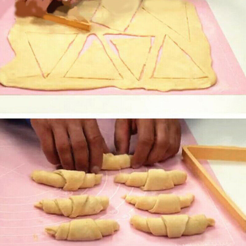 Plastic Croissant Cutters Bread Triangle Line Mold Kitchen Gadgets Access.l8