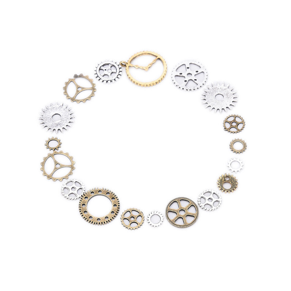 50g Watch Parts STEAMPUNK CYBERPUNNK COGS GEARS DIY JEWELRY CRAFT AR.l8