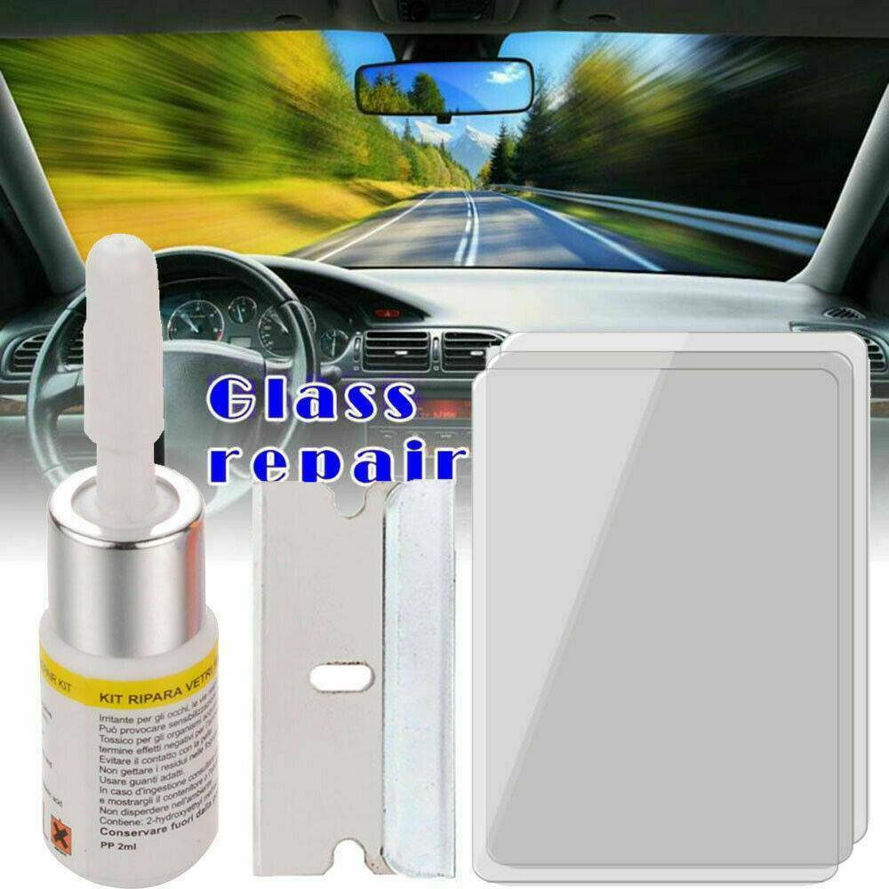 Cracked Glass Repair Set Windshield Kits Cars Window Tools Glass Scratch Repair