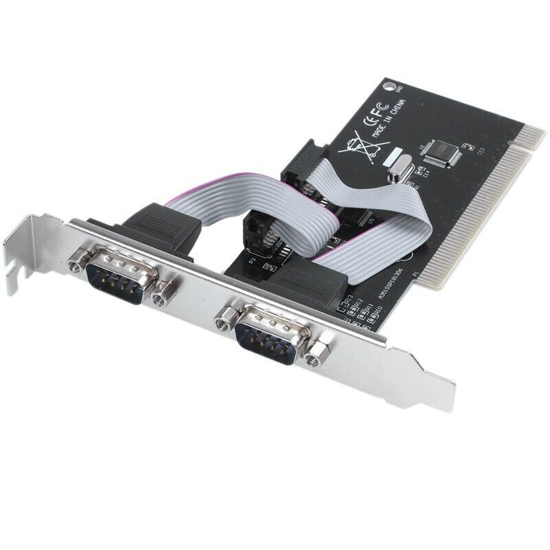 2 port PCI serial RS232 DB9 adapter card controller support - computer card blV7