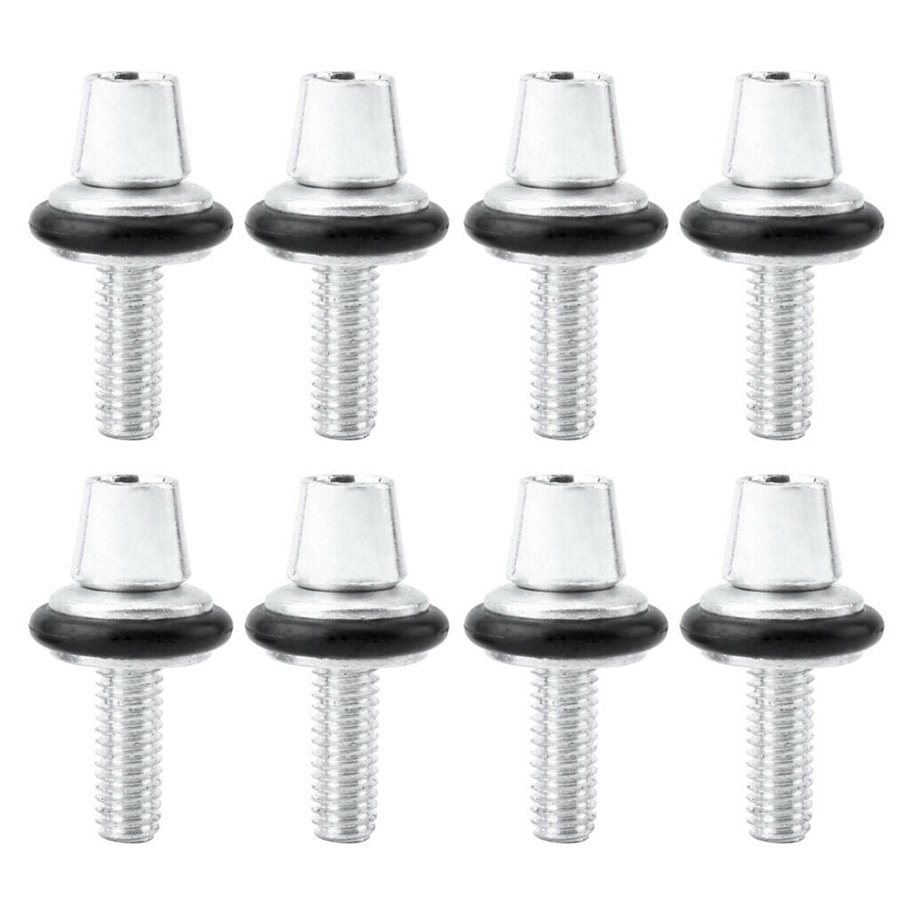 8pcs Bike Bicycle Brake Caliper Adjustment Screws Bolts M6 Hardware Parts