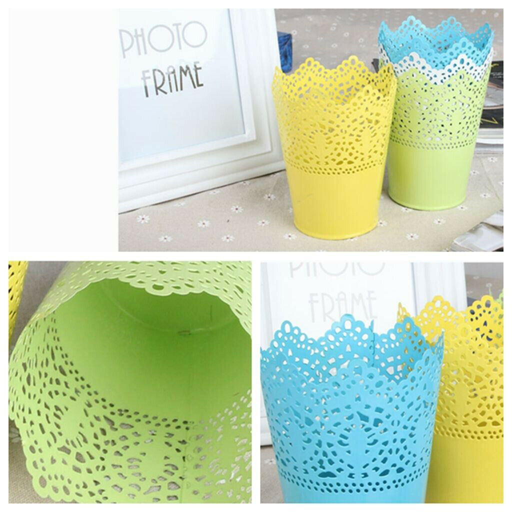 2 Pieces French Flower Bucket Display Stand Metal Vase - Handcrafted Decorative