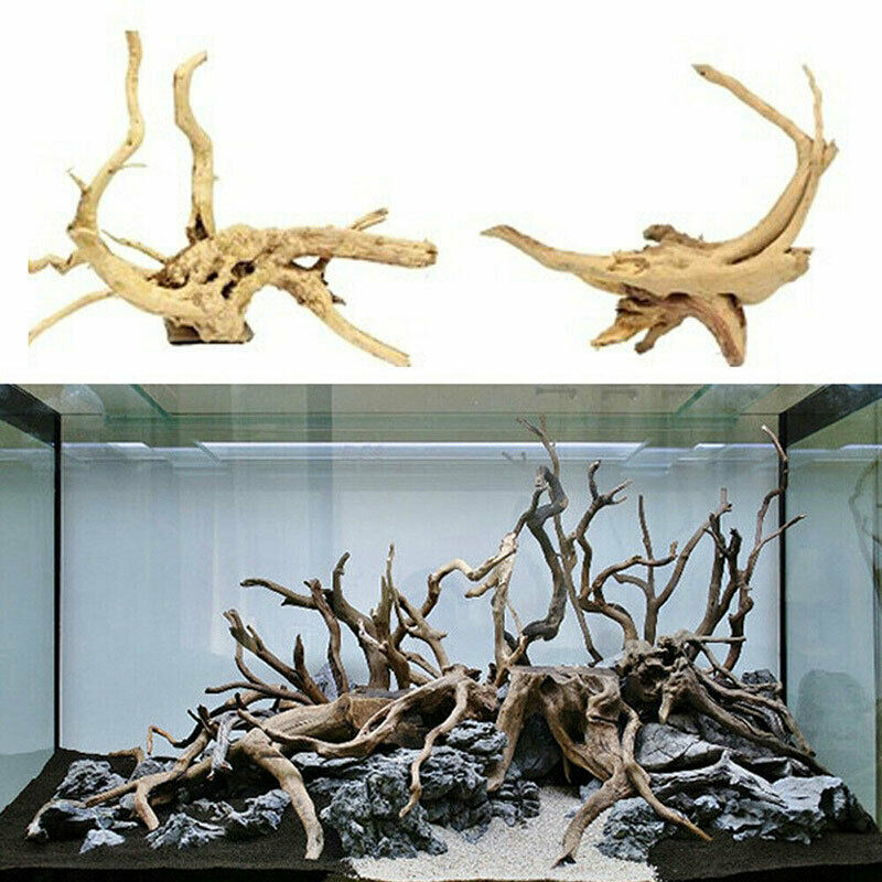 Aquarium Natural Tree Trunk Driftwood Fish Tank Plant Wood Decor OrnamentRNJ SJ