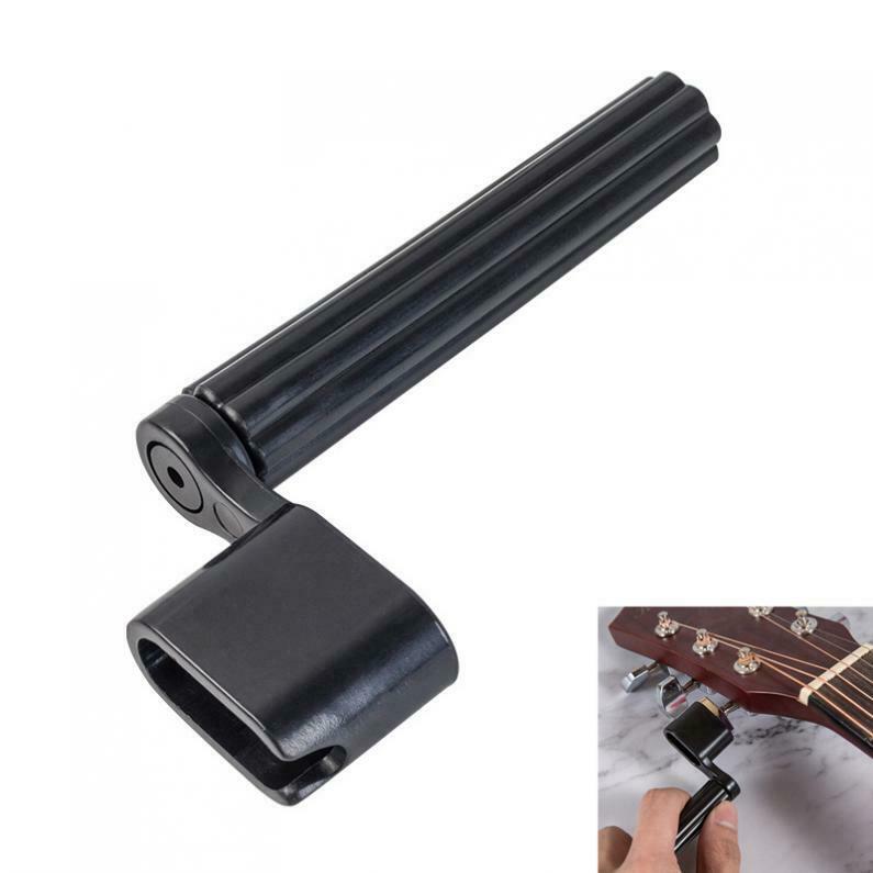 Black Guitar Winder Quick Speed Guitar Bass Peg Head String Tuning Tool