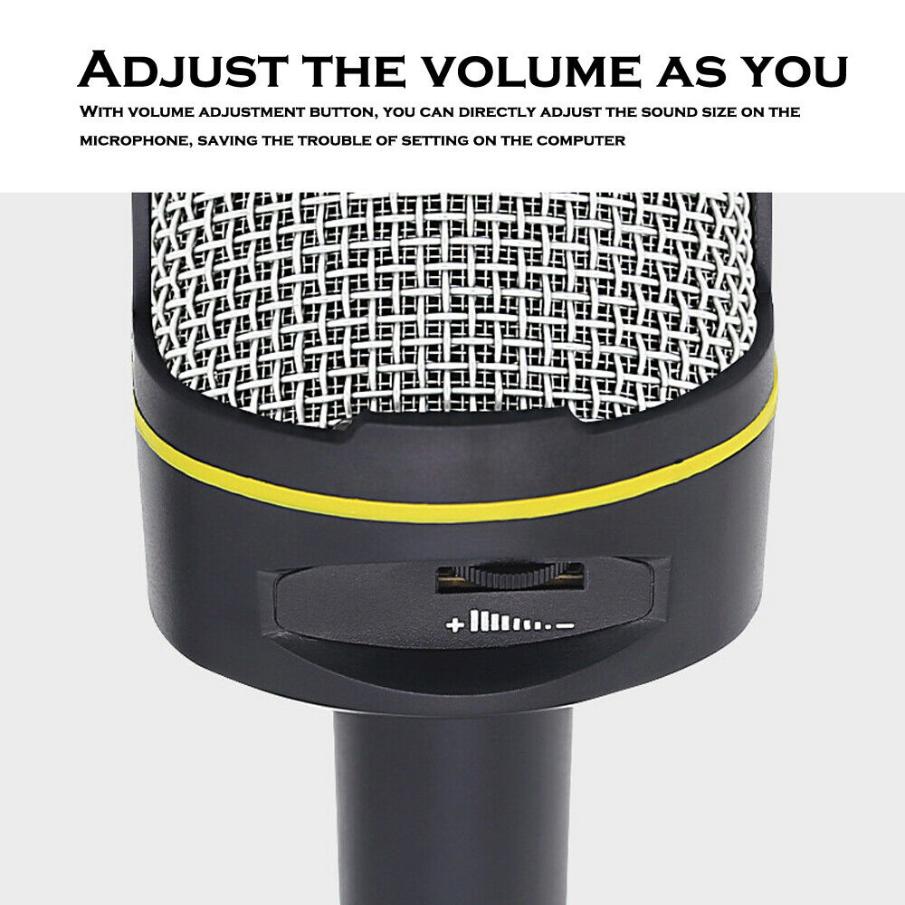 Multipurpose Computer Game KTV Live Broadcast Condenser Microphone +Bracket