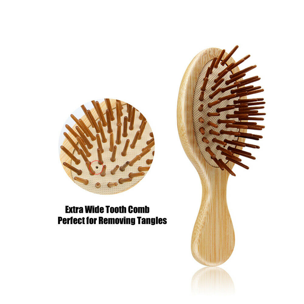 Wooden Cushion Airbag Comb Anti-static Hair Loss Scalp Massage Hair Brush @