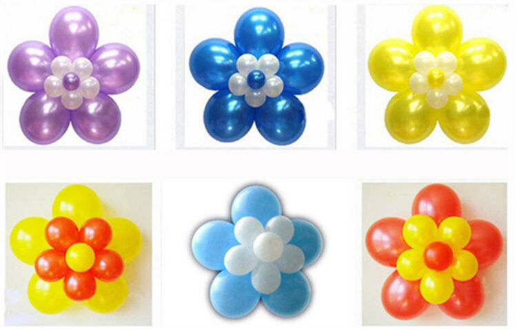 10pcs Balloon Plum Flower Clip Tie HolderParty Birthday Wedding Balloon Decor