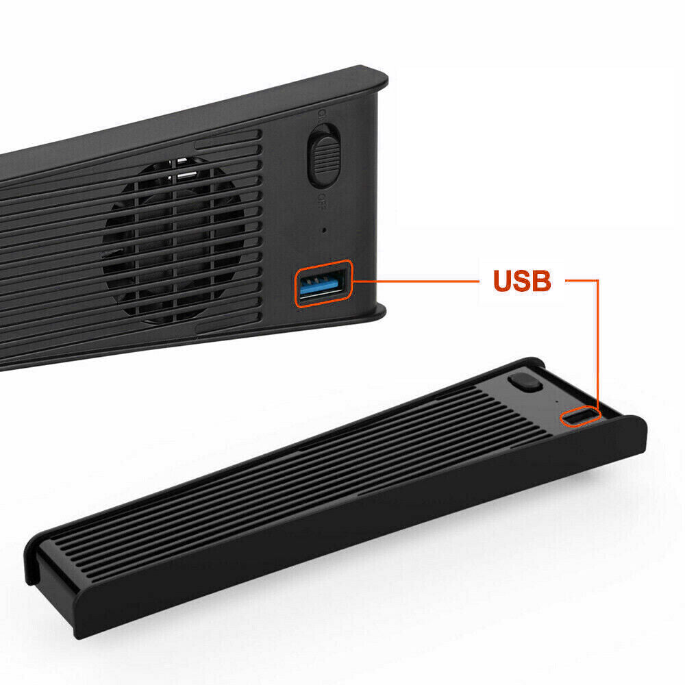 USB Cooler Cooling Fan fit for PS5 Console Host 3 Fan External Accessories Black