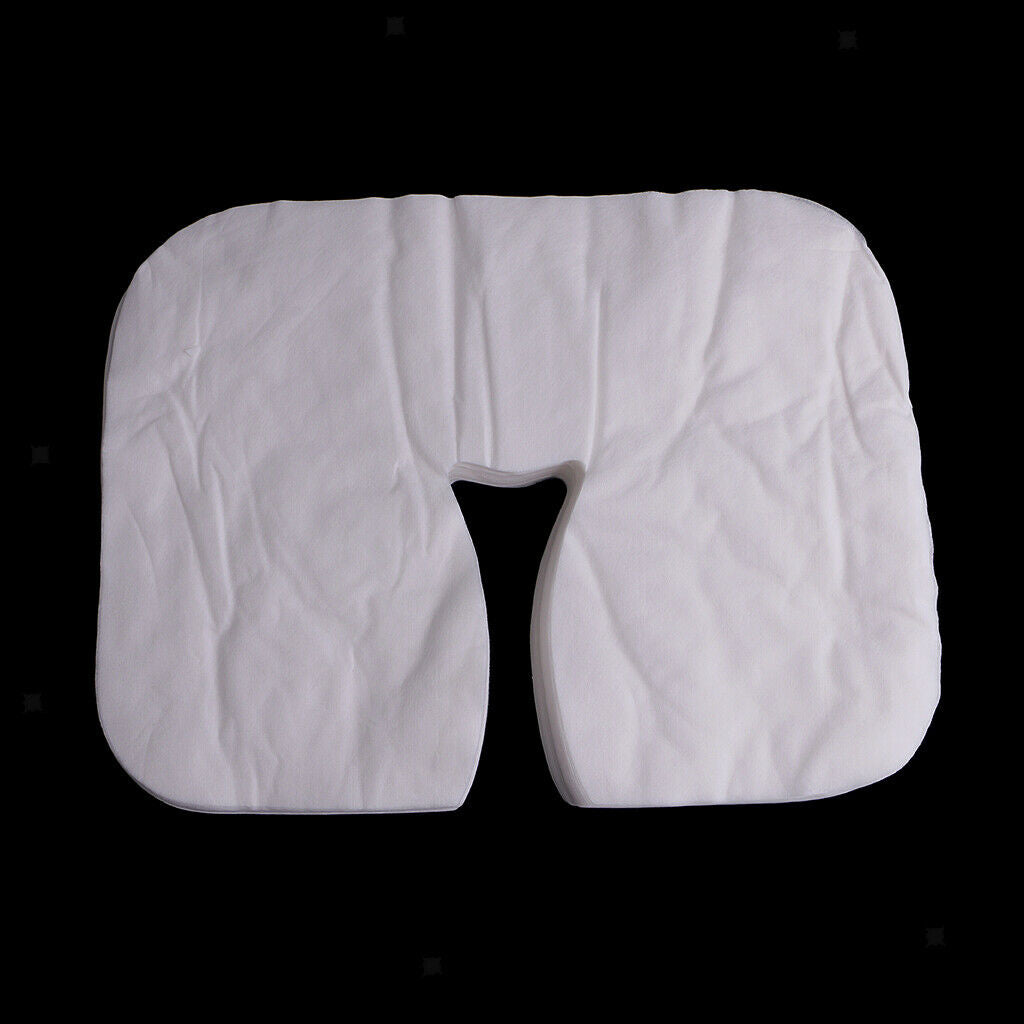 300Pcs Soft Breathable Disposable Bed Massage Cover Beauty Hollow Pad White