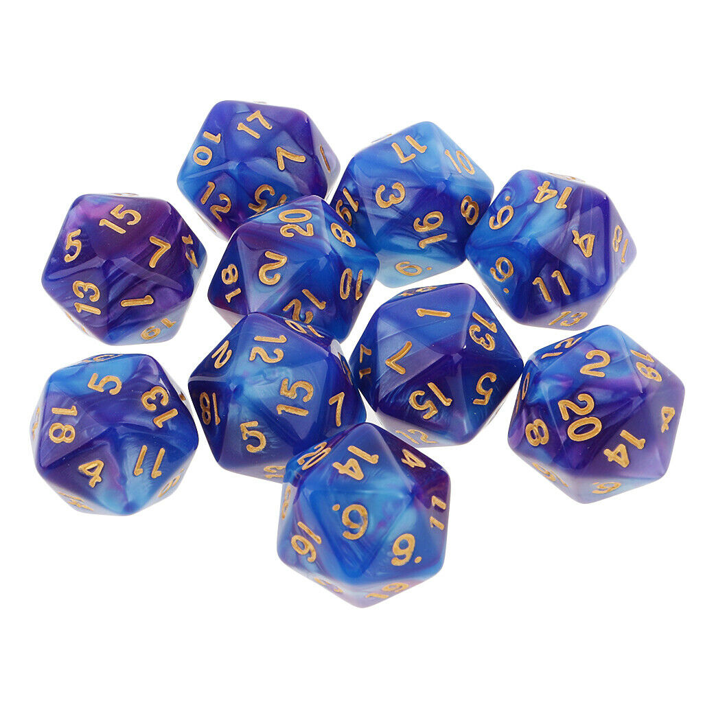 Set of 30PCS D20 Polyhedral Dice for MTG RPG Dungeon & Dragons Board Game