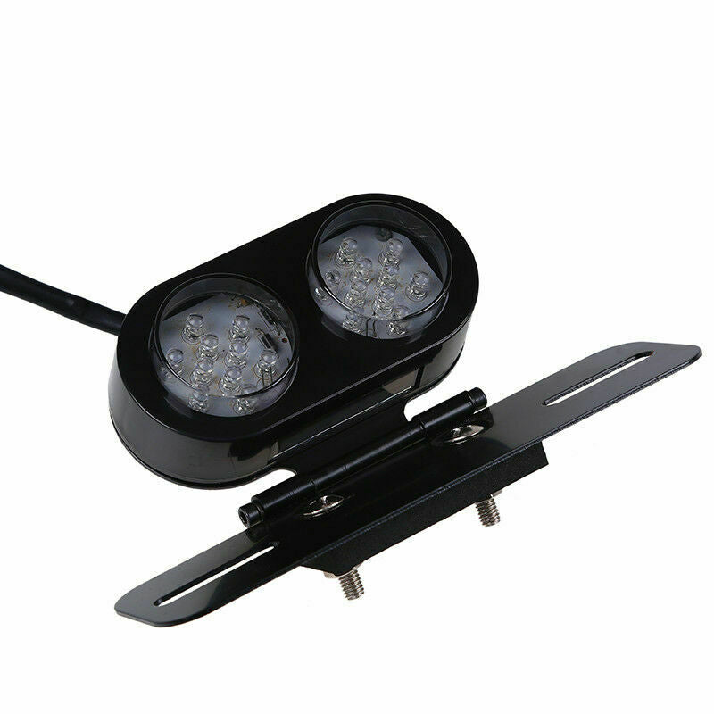 Motorcycle License Plate Holder Rear Brake Stop Tail Light LED Universal Fit BMW