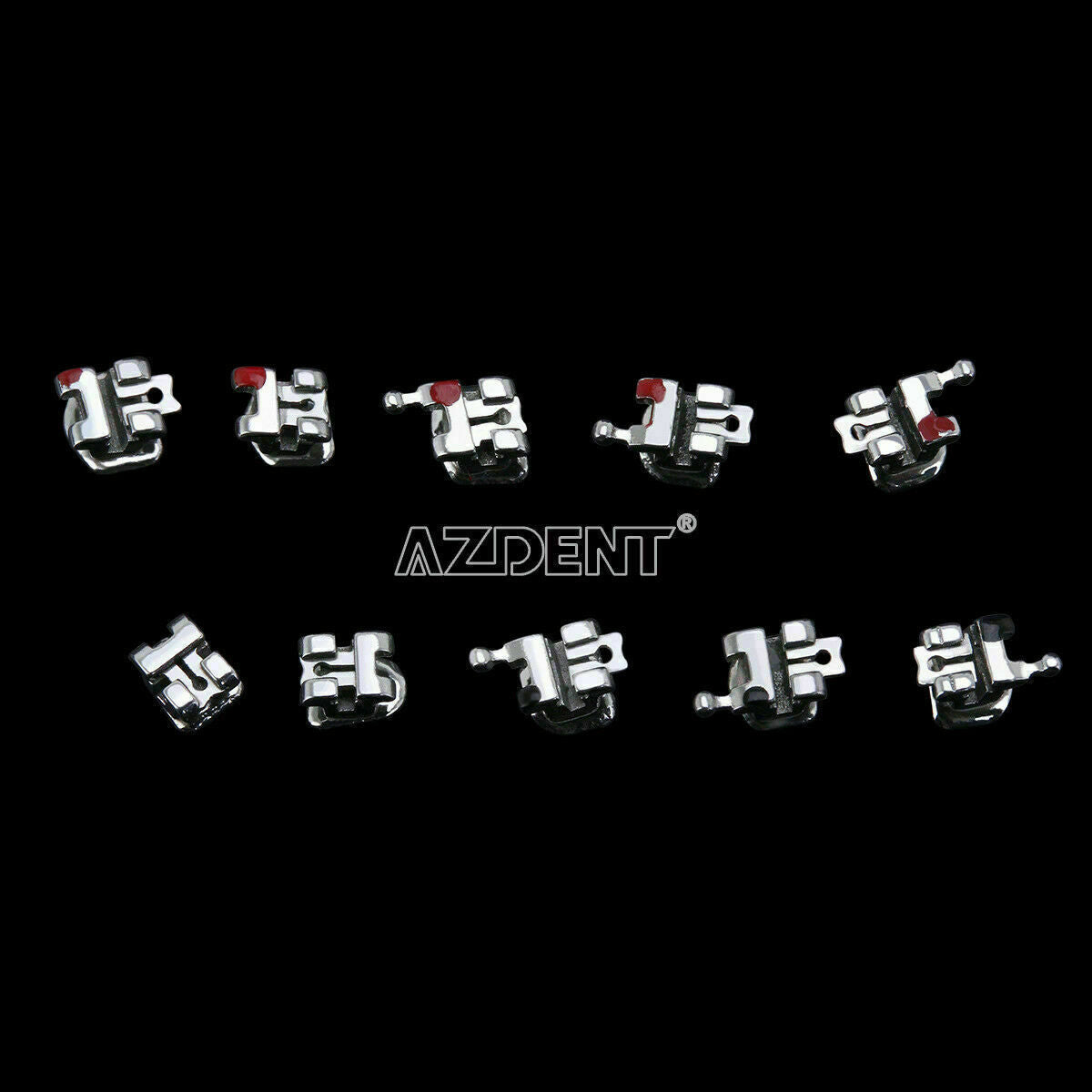 20 Packs Orthodontic Bracket Self-Ligating AZ Dental Roth .022 Hooks 3 4 5