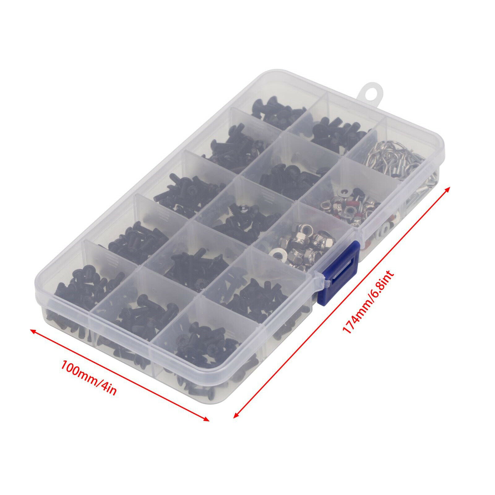 500Pcs M3 M4 Flat & Round Head Screws Fastener Fits 1/10 RC Repair Parts