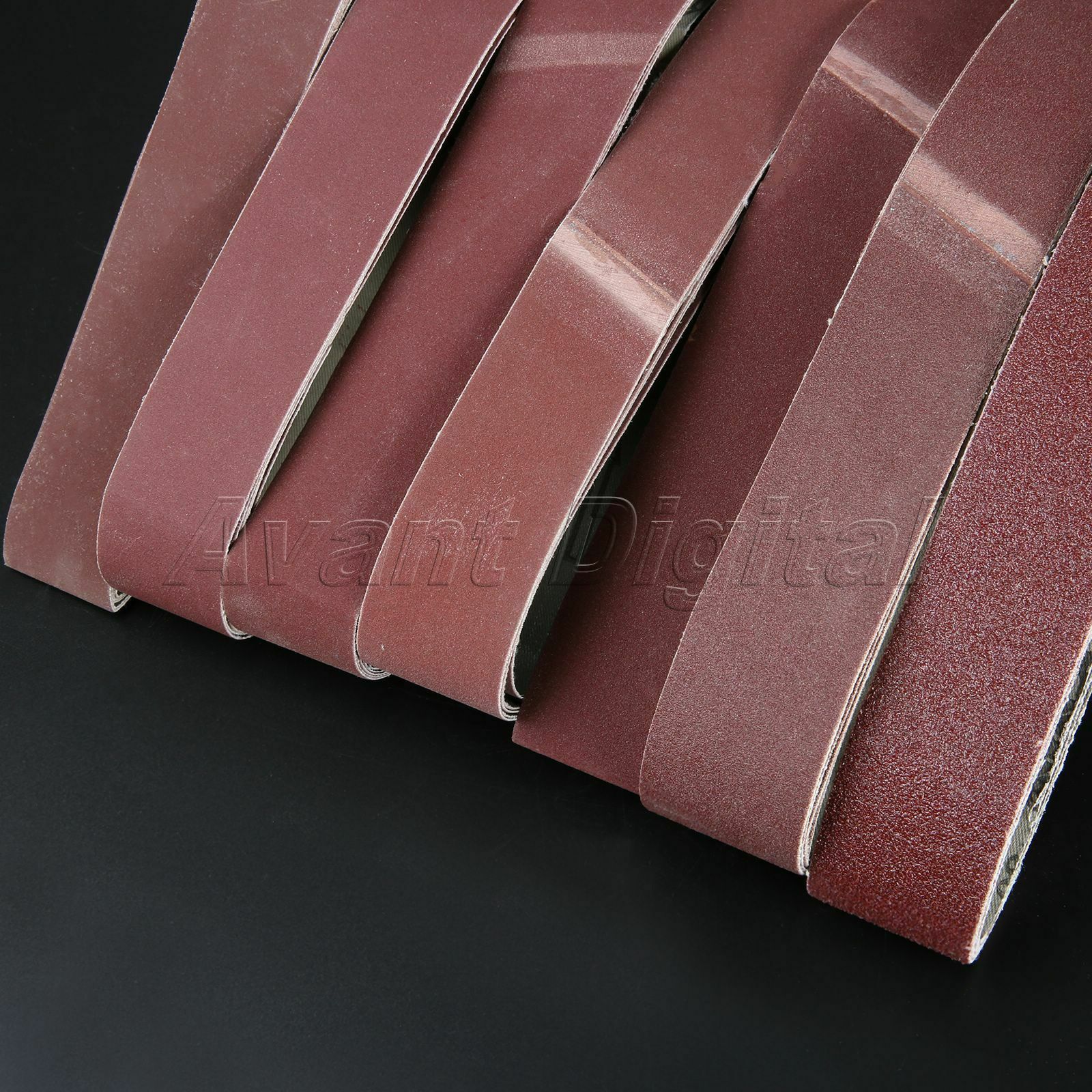Aluminium Oxide 800# Grit Sharpening Belts Abrasive Polishing Sanding Paper 5pcs
