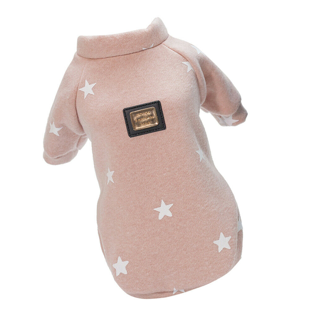 Pet Cloth for Dog Cat Puppy Hoodies Coat Winter Sweatshirt Warm Pink M