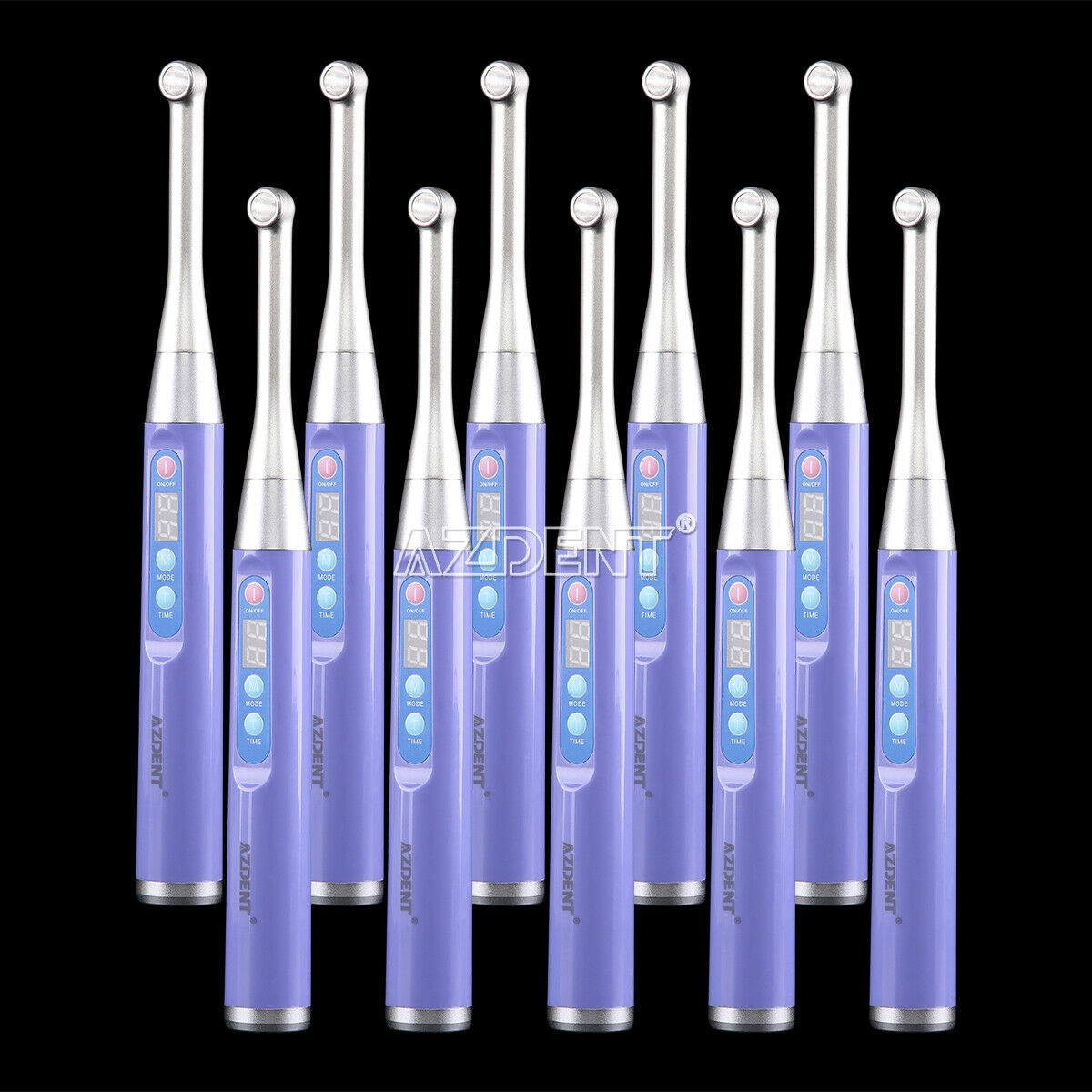 10X Dental Cordless iLed Curing Light Lamp 1 Second Cure 5W LED 2300mW/c㎡ Purple