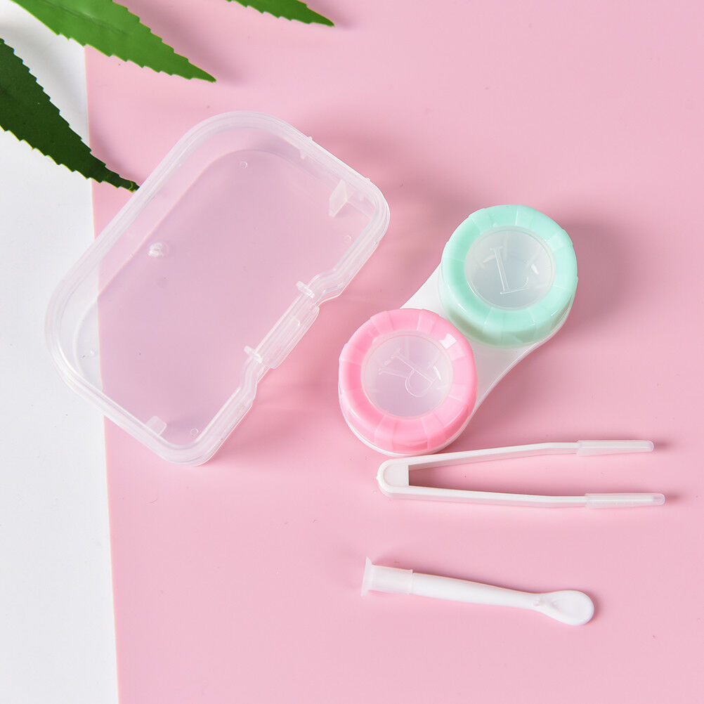 Colorful‘Transparent PortableContact Len CaseBox Storage Box Holder'Container BD
