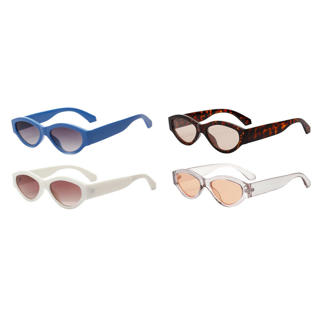 Women Cat Eye Eyeglasses Fashion Mirrored Sunglasses UV400 Shades Blue