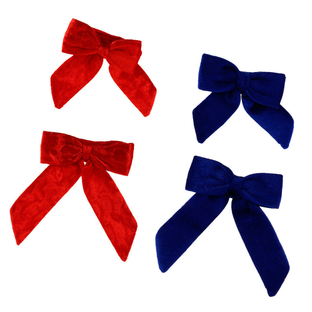 Dog Cat Big Bow Tie Adjustable Bowtie Necktie Collar Puppy Accessory Blue S