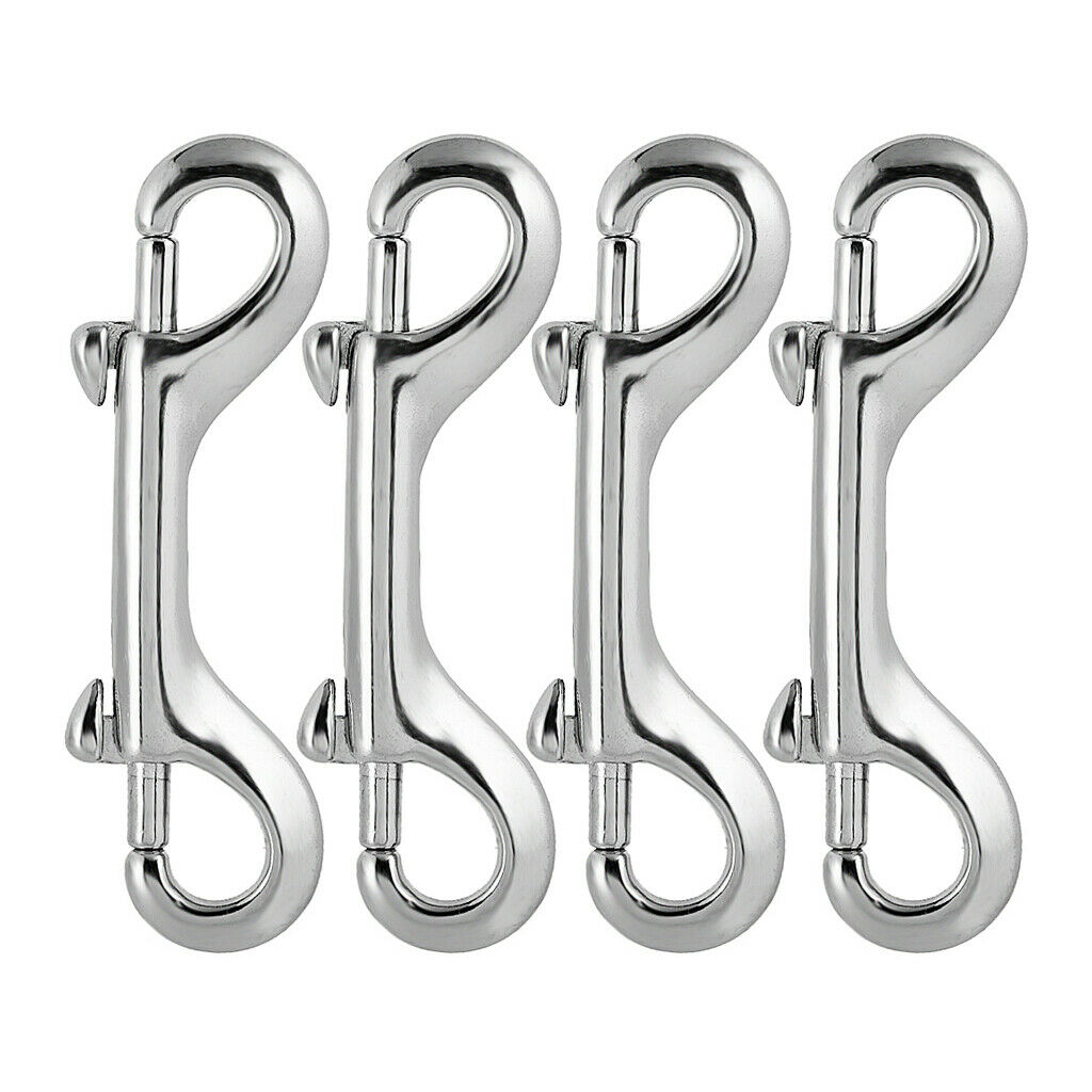 4x Stainless Steel Double Ended Bolt Snap 90mm