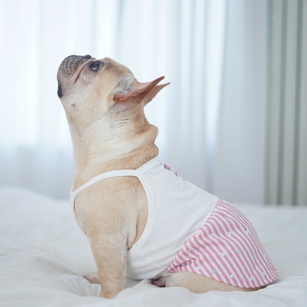 Pet Dresses Perfect Princess Clothes For Puppy Dogs Apparels Dot Dress Pink