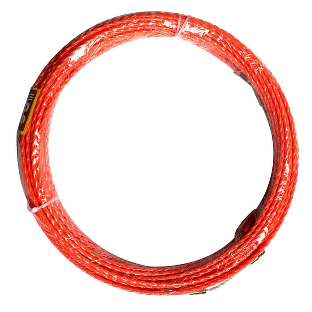 30m Cable Push Puller Fish Tape Reel Puller Conduit Guide Wall-Through
