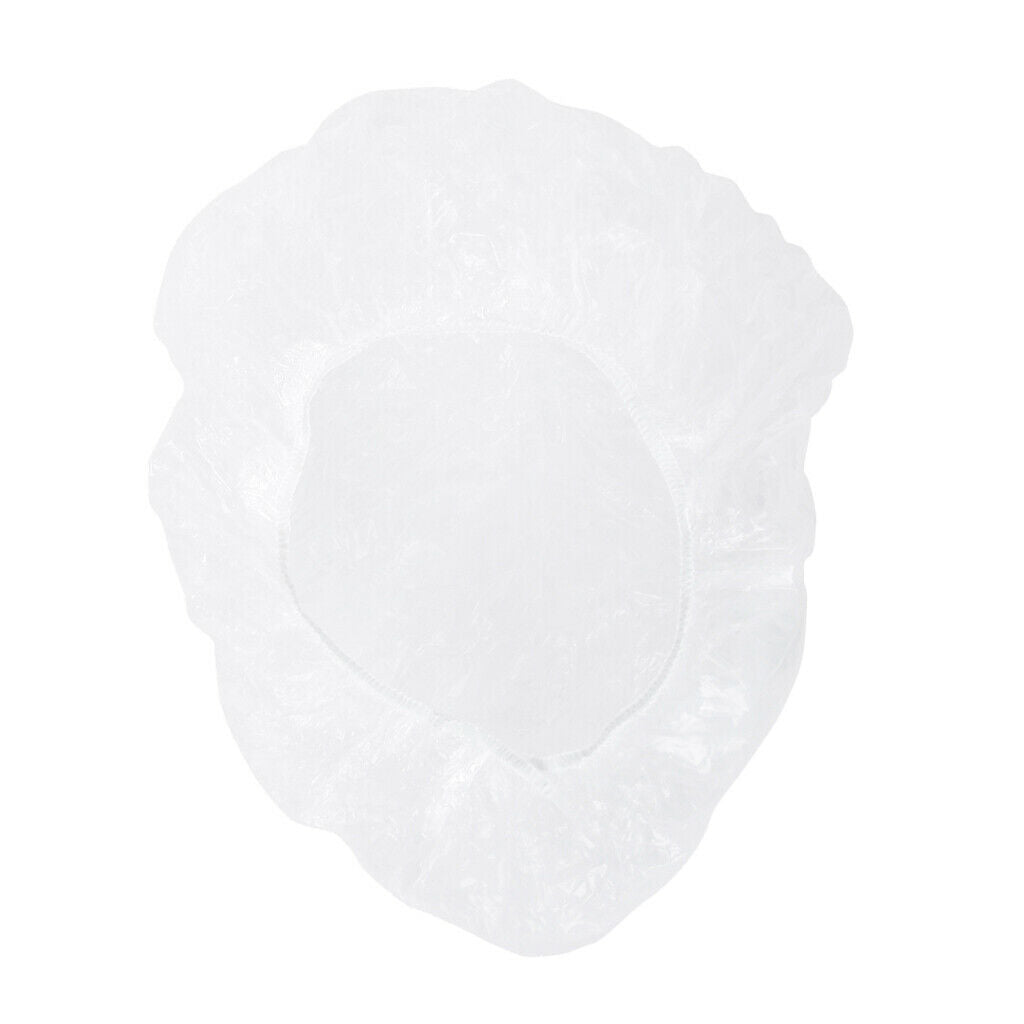 Pack of 100 Thick Elastic Bath Caps Styling Hair Wrap Cover   for Spa