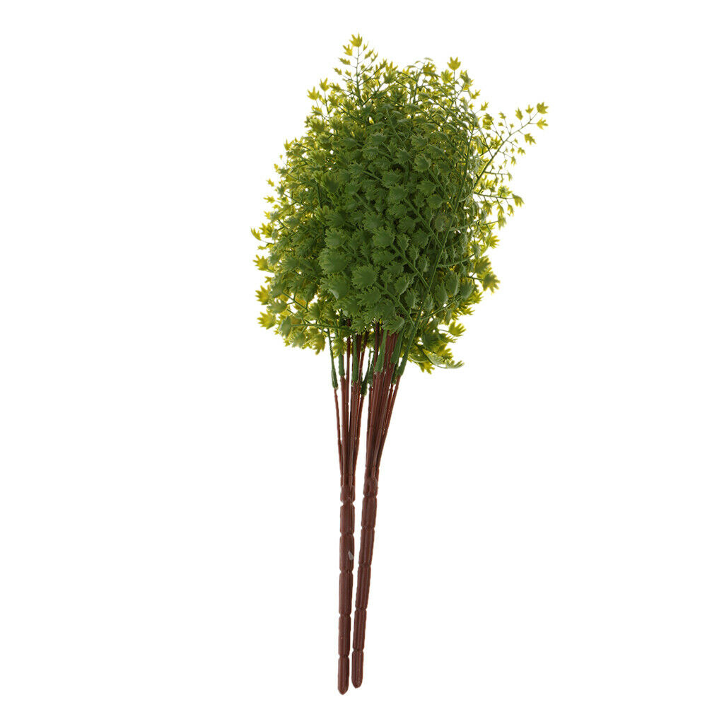 2 Piece Artificial Real Touch Small Leaves Plant Foliage Garden Decor Green
