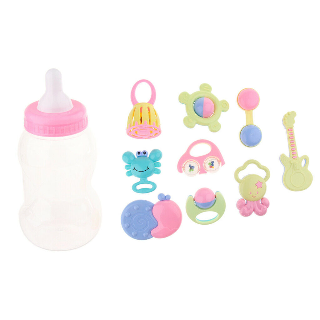Rattle Set Of Bottle Teether Educational Toys Room Decoration