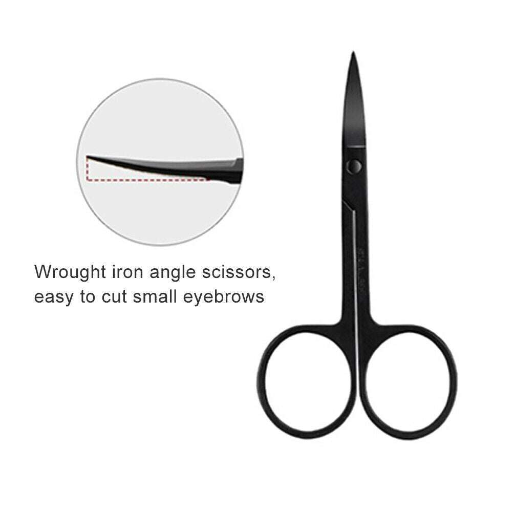 4Pcs Stainless Steel Eyebrow Scissors Set Eyebrow Shaping Clip Makeup Tools