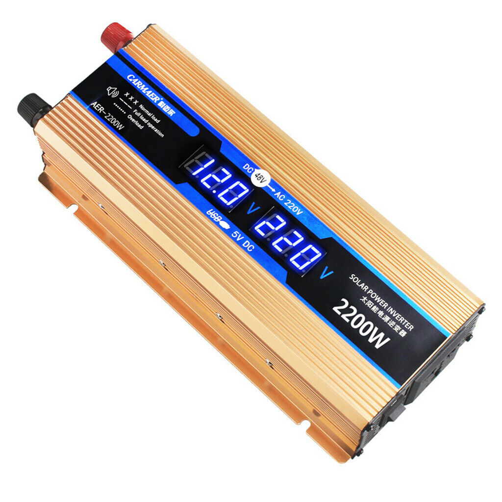 1600W DC12-48V to AC220V Car Power Inverter Converter for Camping Outdoor