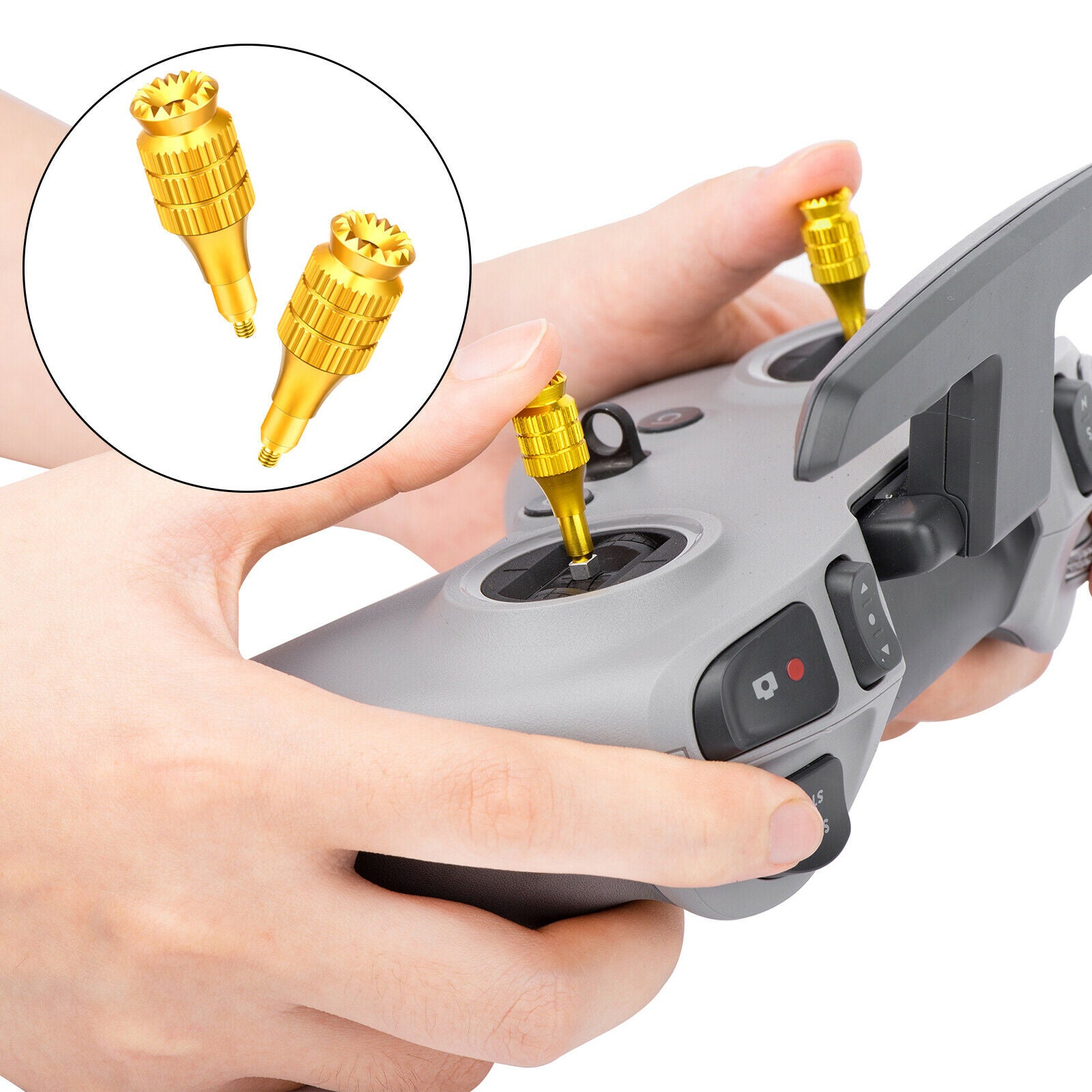 2 Pieces Remote Control Adjustable Joystick Rocker Stick for DJI FPV Drone