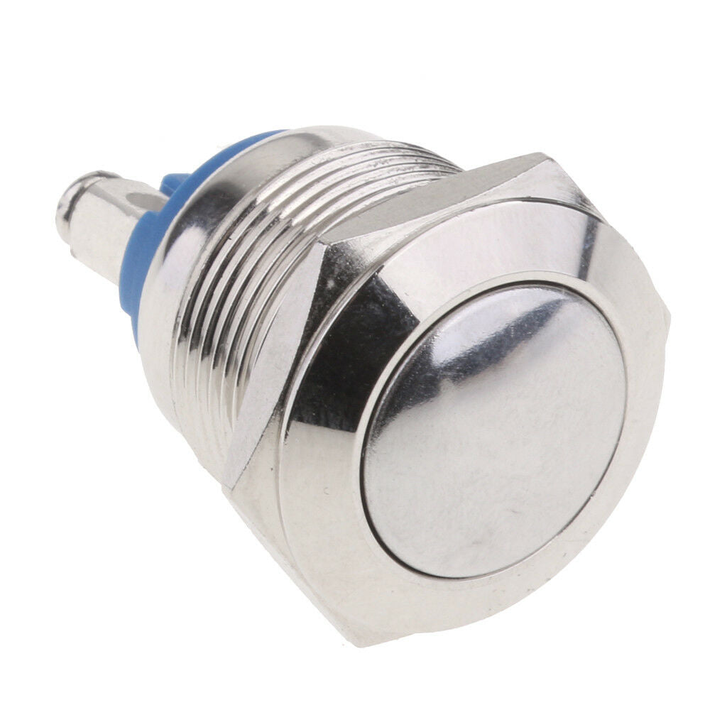 Waterproof Metal Momentary SPST NO Round   Push Button Switch 19mm