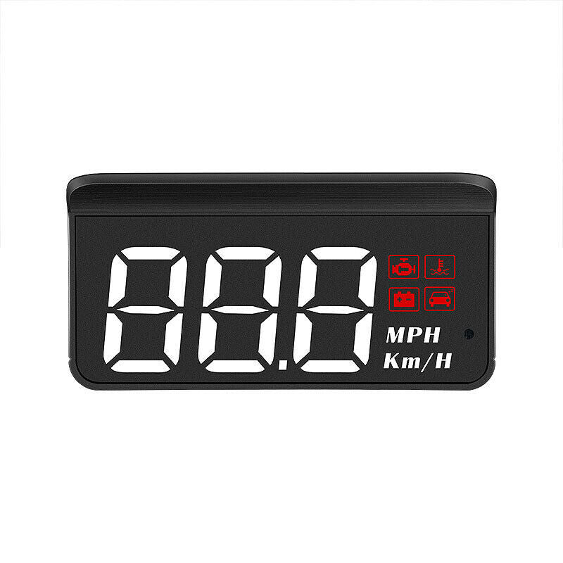 Car OBD HUD High-definition Head up Display Driving Speedometer Voltage Alarm