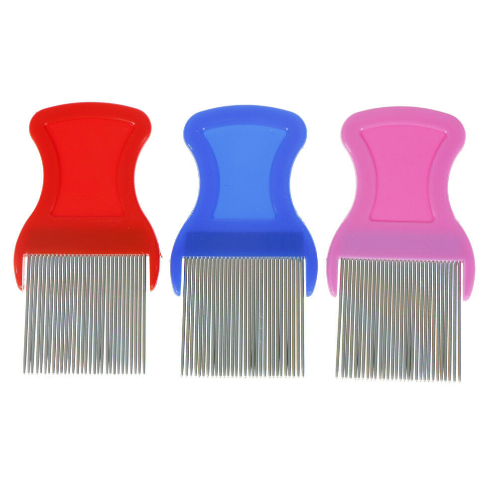 Comb Head Hair Lice Nit dog Safe Flea Eggs Dirt Dust Remover Steel Tooth .l8