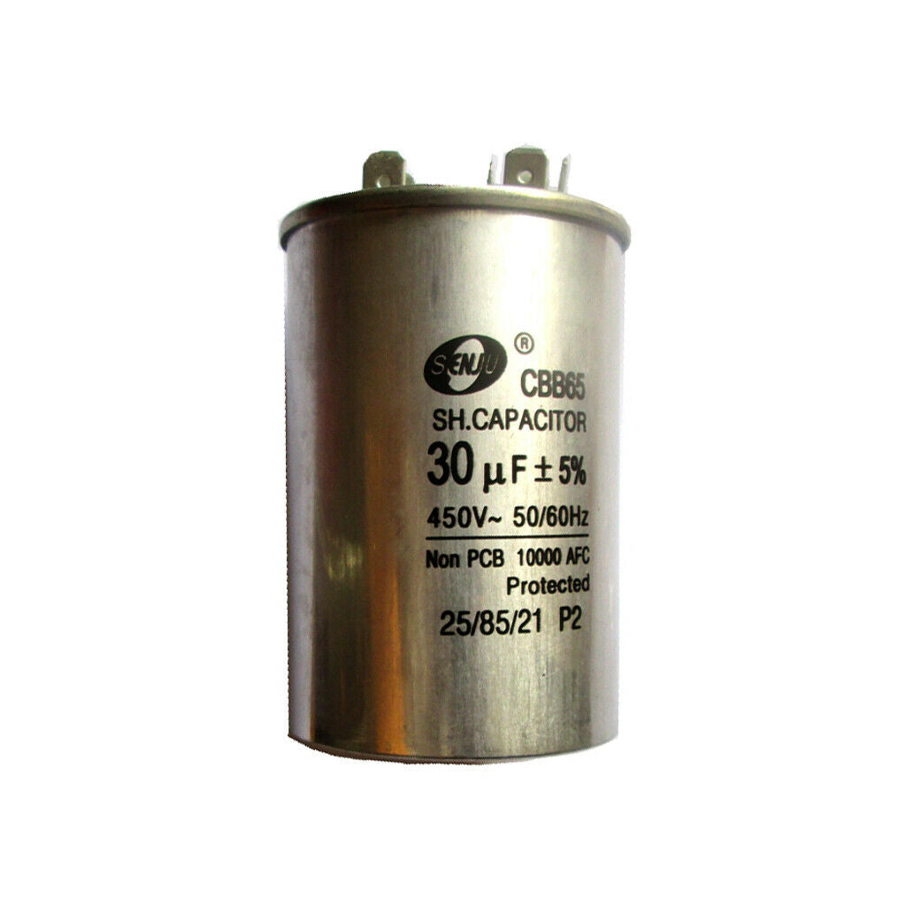 Motor Run Capacitor, 30uF, 450VAC